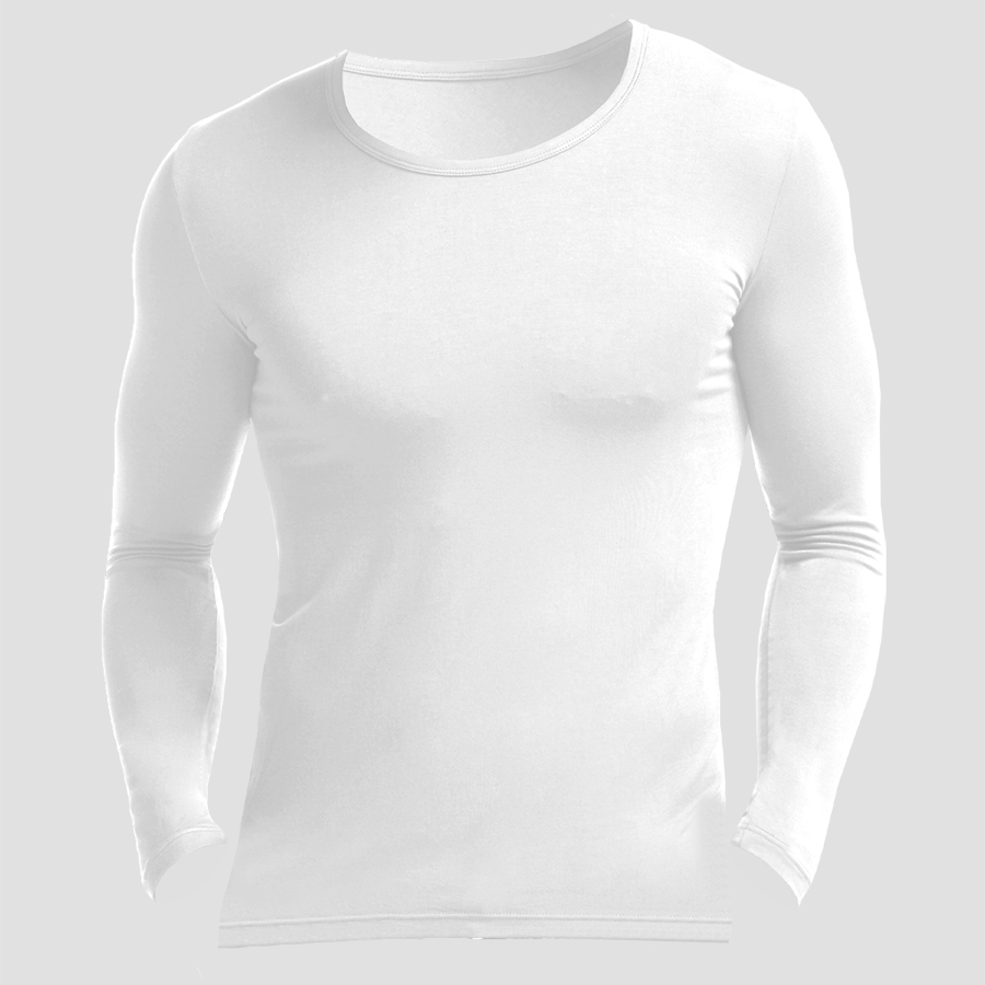Undershirt Crew Neck - Herren-Thermo-Shirt mit Rundhalsausschnitt aus Modal, schmal