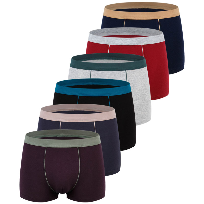 Boxer Brief Pack Cotton - Große Größe Nahtlose Unterwäsche Männer Solide